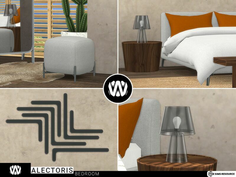 Alectoris Bedroom By Wondymoon 2 sims 4 cc alectoris bedroom by wondymoon 5