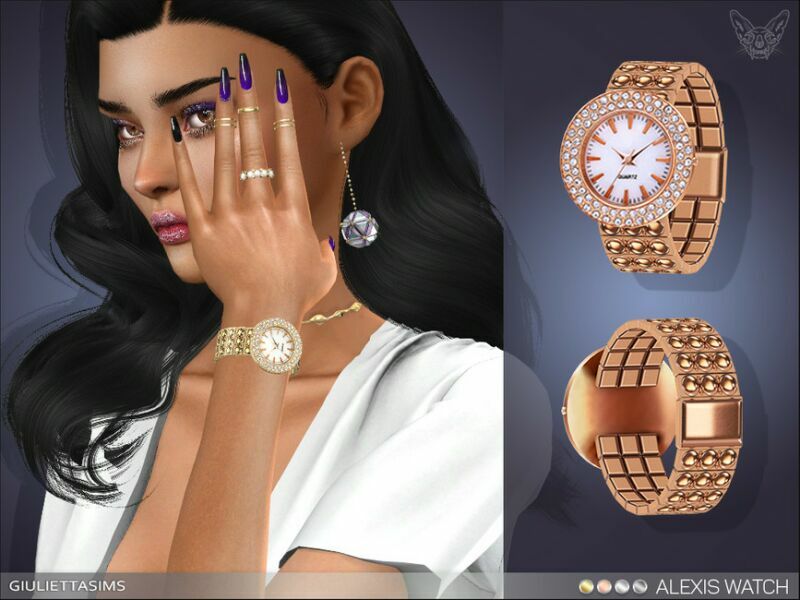 Alexis Watch By Feyona 1 Alexis Watch By Feyona Sims 4 CC