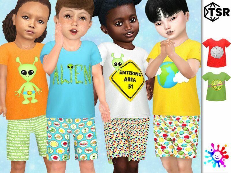 Alien Invasion TEE By Pelineldis 1 Alien Invasion TEE By Pelineldis Sims 4 CC