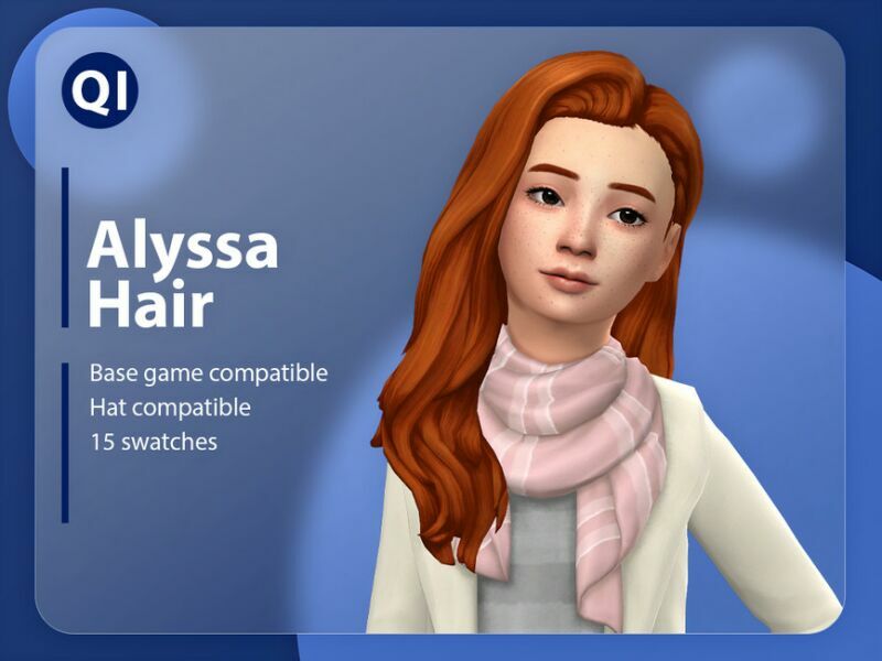Alyssa Hair By Qicc 1 Alyssa Hair By Qicc Sims 4 CC