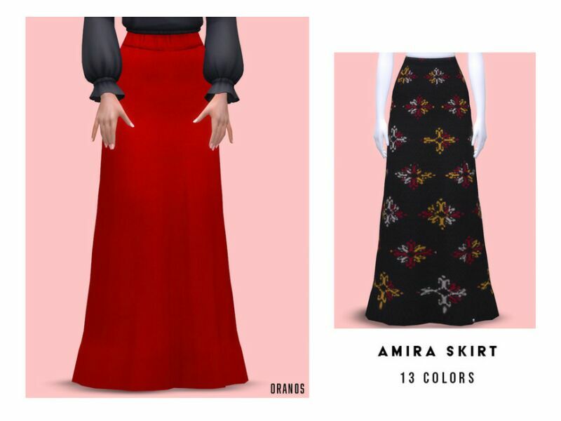 Amira Skirt By Oranostr 1 Amira Skirt By Oranostr Sims 4 CC