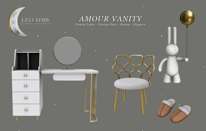 Amour Vanity 1 Amour Vanity Sims 4 CC