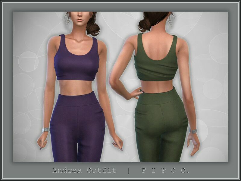Andrea TOP. By Pipco 1 Andrea TOP. By Pipco Sims 4 CC