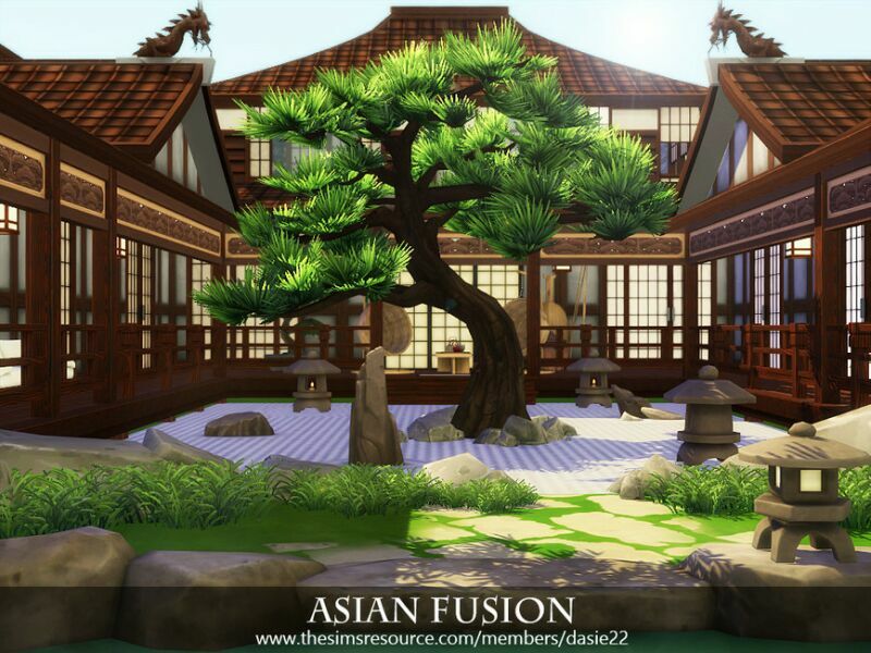 Asian Fusion By Dasie2 5 sims 4 cc asian fusion by dasie2 4