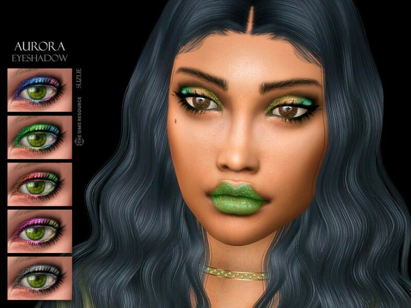 Aurora Eyeshadow N35 By Suzue 1 Aurora Eyeshadow N35 By Suzue Sims 4 CC