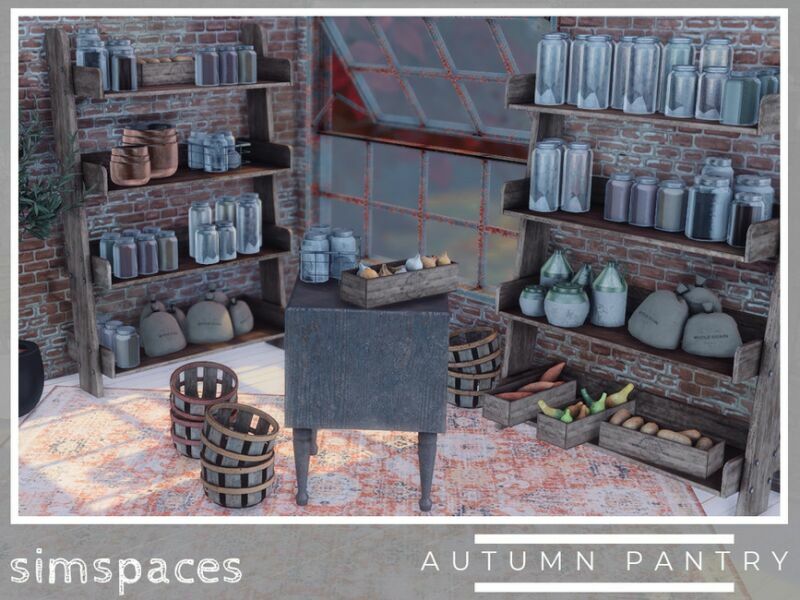 Autumn Pantry By Simspaces 1 Autumn Pantry By Simspaces Sims 4 CC