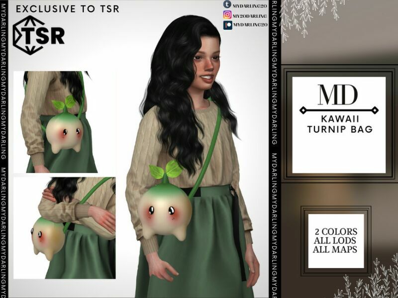 Awaii Turnip BAG Child By Mydarling20 1 Awaii Turnip BAG Child By Mydarling20 Sims 4 CC