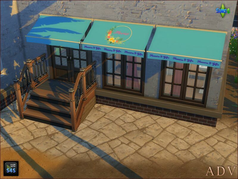 Awnings For Shops 2 sims 4 cc awnings for shops 11