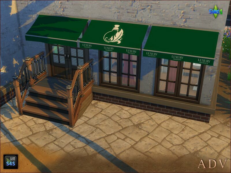 Awnings For Shops 8 sims 4 cc awnings for shops 5