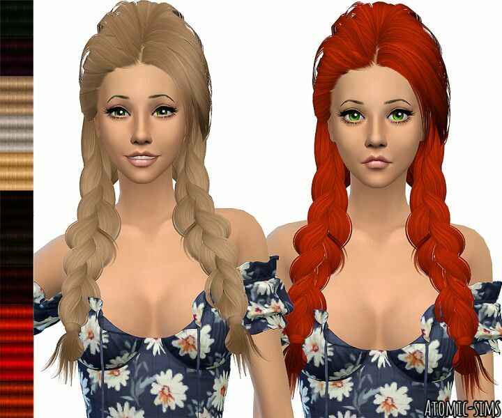B-Flysims Hair 142 Retexture By Atomic-Sims 1 B-Flysims Hair 142 Retexture By Atomic-Sims Sims 4 CC