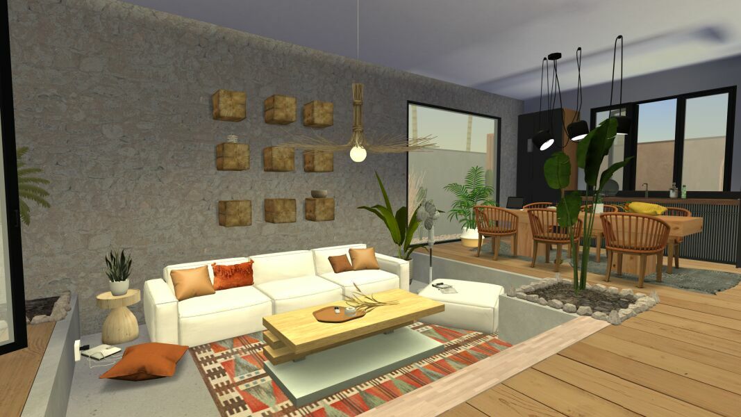 Bali Villa By Ninjyone 6 sims 4 cc bali villa by ninjyone 7