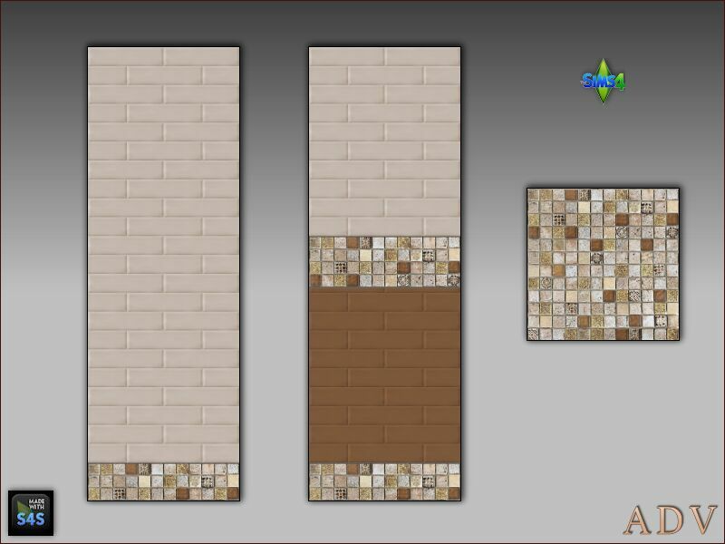 Bath Tiles And Mats 8 sims 4 cc bath tiles and mats 2