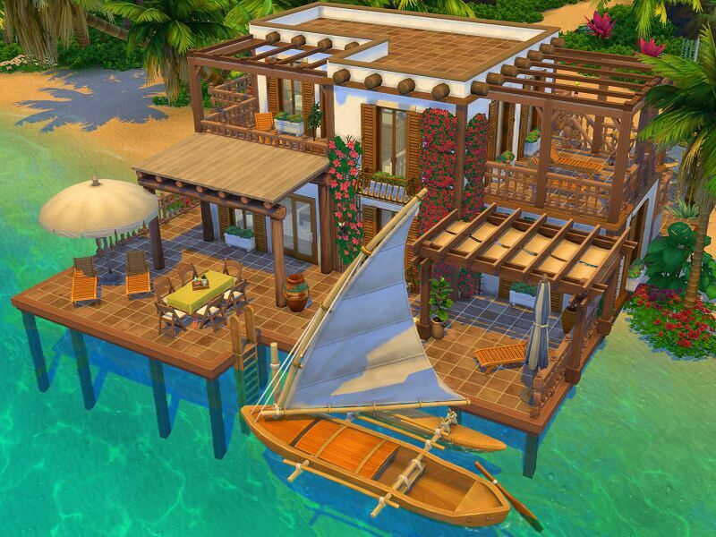 Beach House – NO CC By Flubs79 7 sims 4 cc beach house no cc by flubs79 2