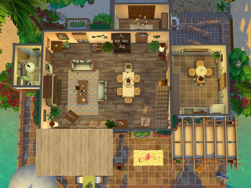 Beach House – NO CC By Flubs79 2 sims 4 cc beach house no cc by flubs79 7