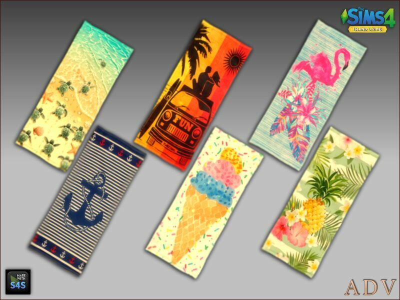 Beach Sets 11 sims 4 cc beach sets 3