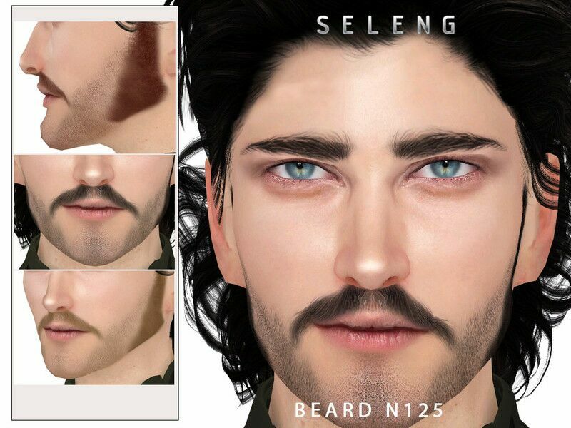 Beard N125 By Seleng 1 Beard N125 By Seleng Sims 4 CC