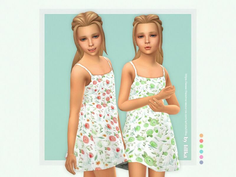 Benita Dress By Lillka 1 Benita Dress By Lillka Sims 4 CC