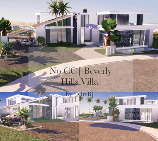 Beverly Hills Villa |CC Free By Mrsbarbiex3 1 Beverly Hills Villa |CC Free By Mrsbarbiex3 Sims 4 CC
