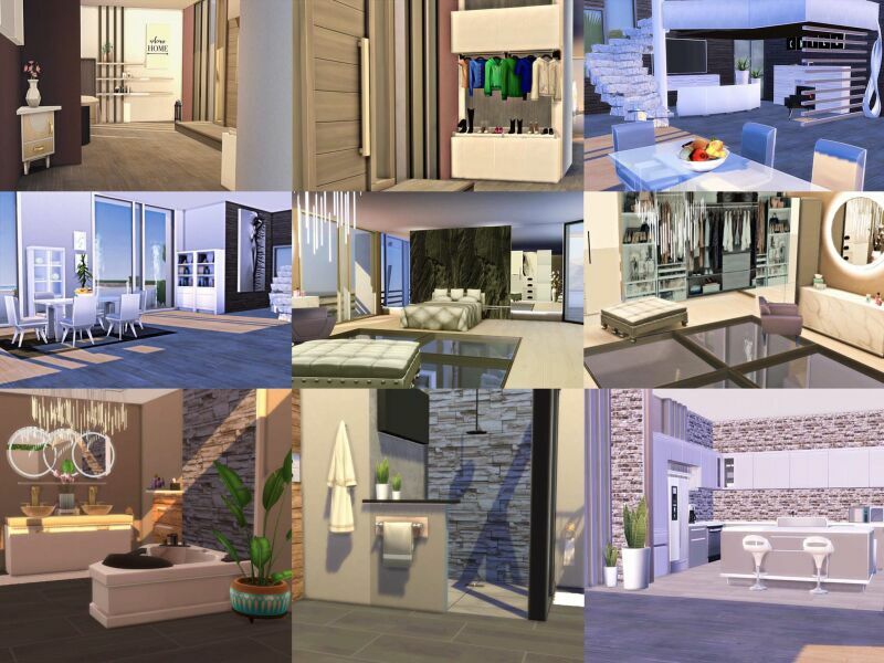 Beverly Hills Villa |CC Free By Mrsbarbiex3 2 sims 4 cc beverly hills villa cc free by mrsbarbiex3 3