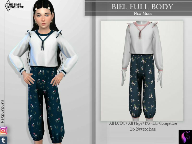 Biel Full Body By Katpurpura 1 Biel Full Body By Katpurpura Sims 4 CC