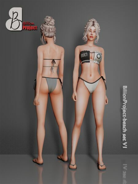 Biliionproject-Beach SET V1 1 Biliionproject-Beach SET V1 Sims 4 CC