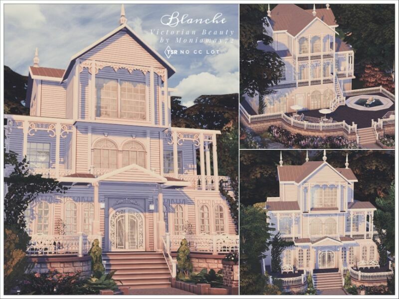 Blanche Victorian Beauty NO CC LOT By Moniamay72 6 sims 4 cc blanche victorian beauty no cc lot by moniamay72 3