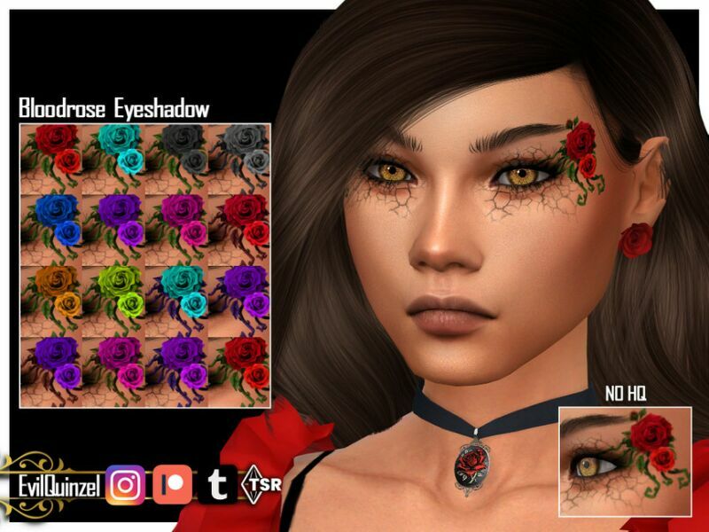 Bloodrose Eyeshadow By Evilquinzel 1 Bloodrose Eyeshadow By Evilquinzel Sims 4 CC