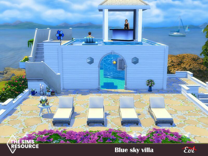 Blue SKY Villa_No CC By EVI 6 sims 4 cc blue sky villa no cc by evi 3