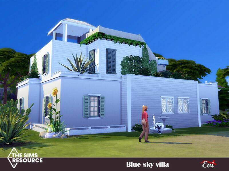 Blue SKY Villa_No CC By EVI 5 sims 4 cc blue sky villa no cc by evi 4