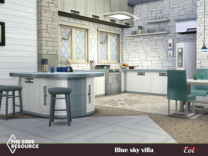 Blue SKY Villa_No CC By EVI 4 sims 4 cc blue sky villa no cc by evi 5