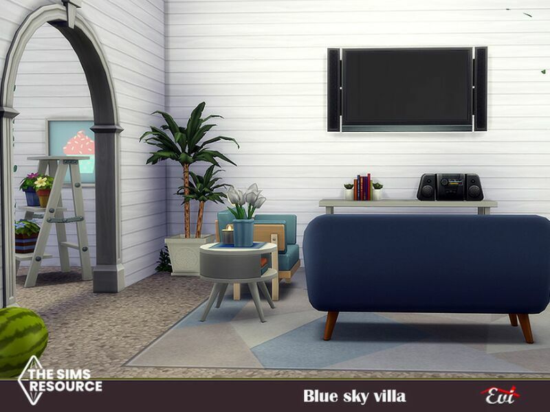 Blue SKY Villa_No CC By EVI 3 sims 4 cc blue sky villa no cc by evi 6