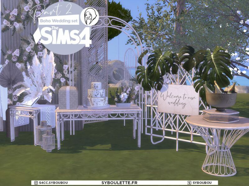 Boho Wedding SET Part 2 By Syboulette 3 sims 4 cc boho wedding set part 2 by syboulette 6