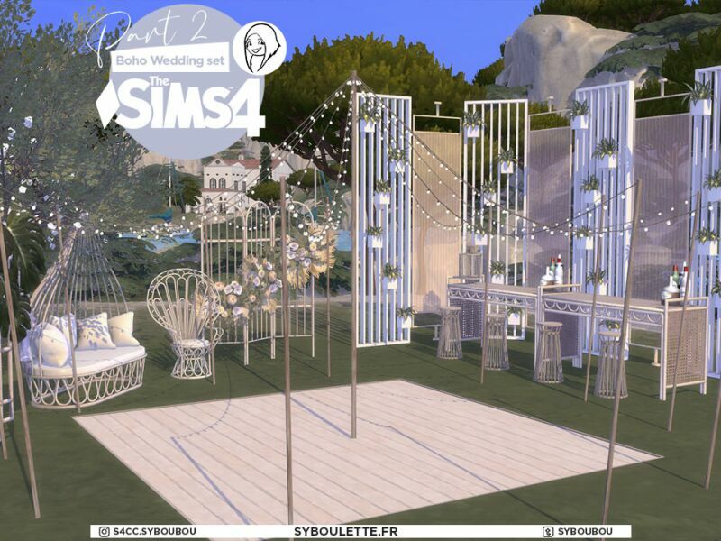 Boho Wedding SET Part 2 By Syboulette 2 sims 4 cc boho wedding set part 2 by syboulette 7