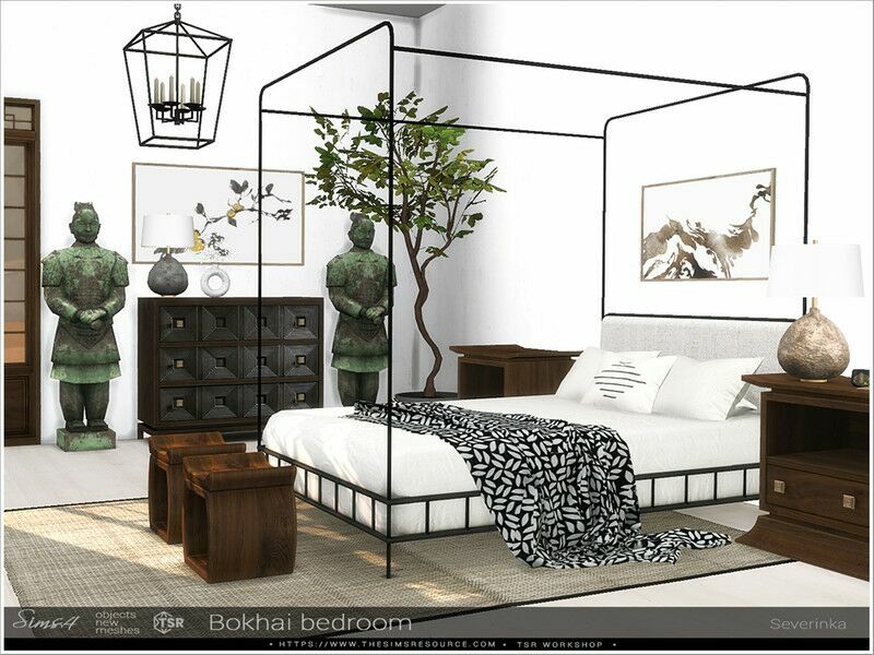 Bokhai Bedroom By Severinka_ 1 Bokhai Bedroom By Severinka_ Sims 4 CC