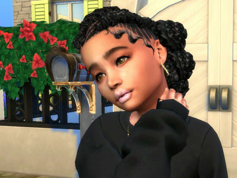 Braided Wonder Girl By Drteekaycee 3 sims 4 cc braided wonder girl by drteekaycee 2