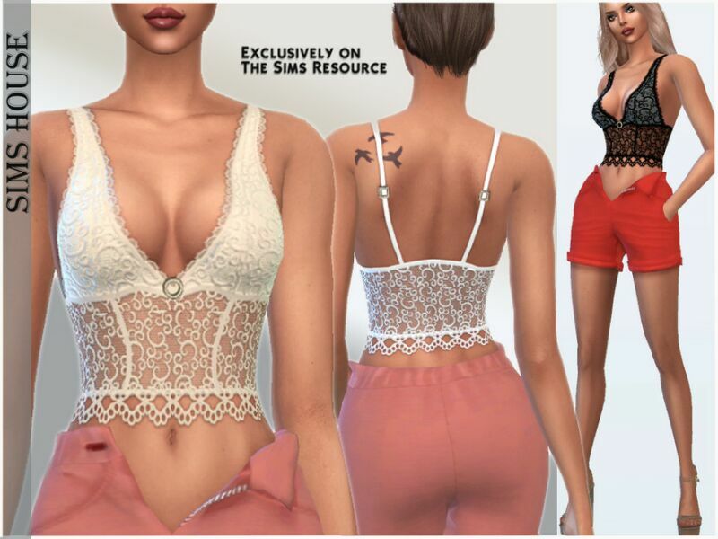 Bralette Lace 1 Bralette Lace Sims 4 CC
