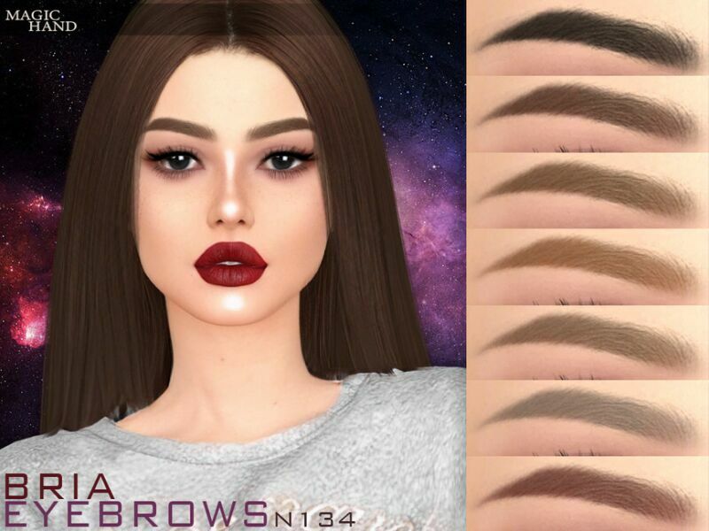 Bria Eyebrows N134 By Magichand 1 Bria Eyebrows N134 By Magichand Sims 4 CC