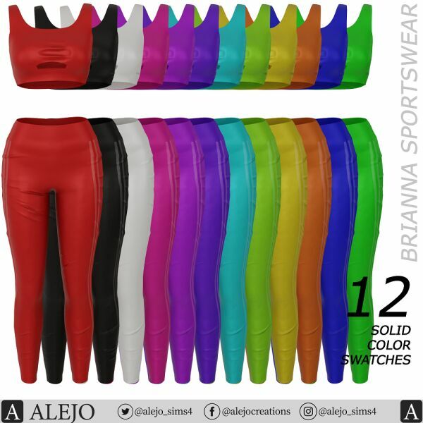 Brianna Sportswear 2 sims 4 cc brianna sportswear 4