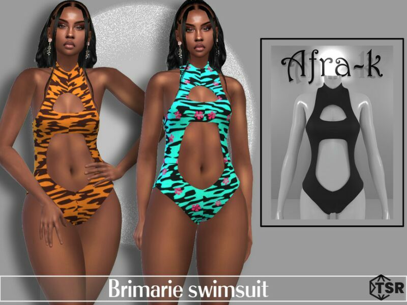 Brimarie CUT OUT Swimsuit By Akaysims 1 Brimarie CUT OUT Swimsuit By Akaysims Sims 4 CC
