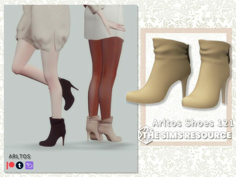 Buckle Boots / 121 By Arltos 1 Buckle Boots / 121 By Arltos Sims 4 CC