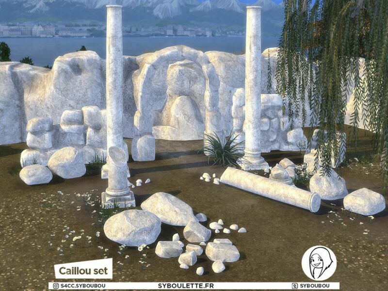 Caillou SET – Part 1: Ruins Decor Props By Syboubou 3 sims 4 cc caillou set part 1 ruins decor props by syboubou 2