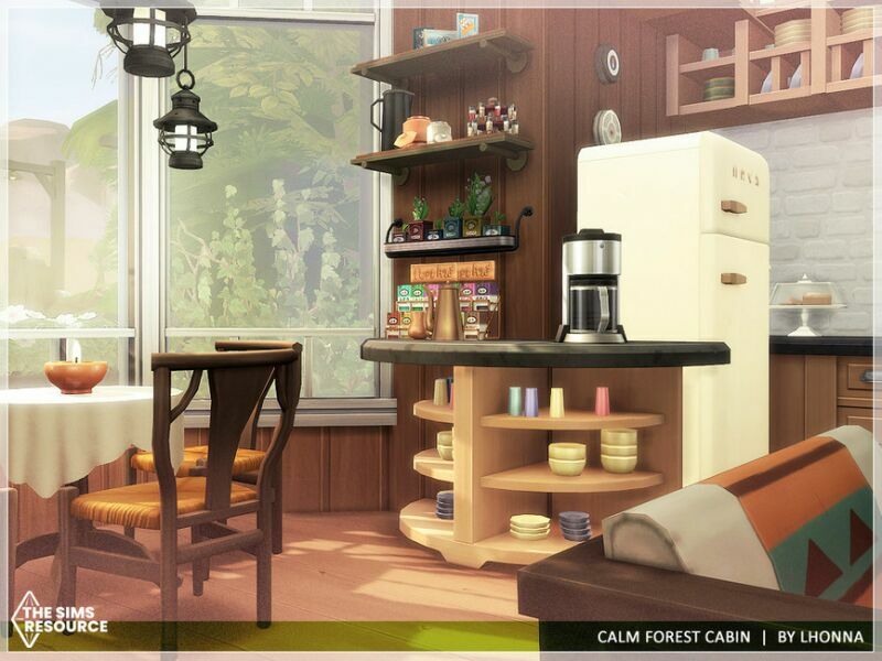Calm Forest Cabin /NO CC/ By Lhonna 5 sims 4 cc calm forest cabin no cc by lhonna 4