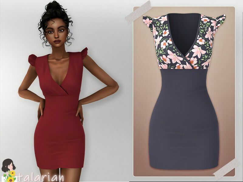 ‘Cecilia Bodycon Dress / Everyday’ 1 ‘Cecilia Bodycon Dress / Everyday’ Sims 4 CC