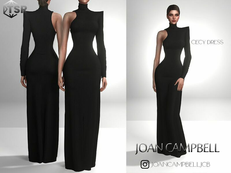 Cecy Dress 1 Cecy Dress Sims 4 CC