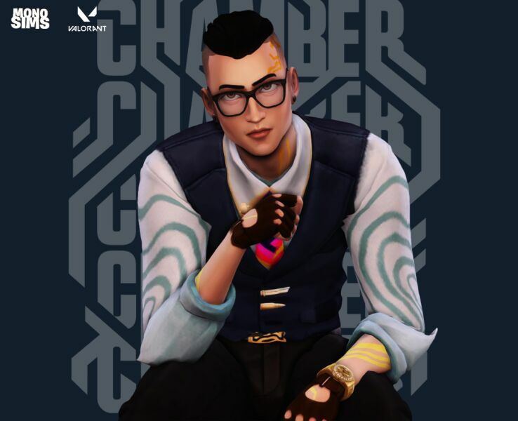 Chamber Valorant Sims By Monosims 1 Chamber Valorant Sims By Monosims Sims 4 CC