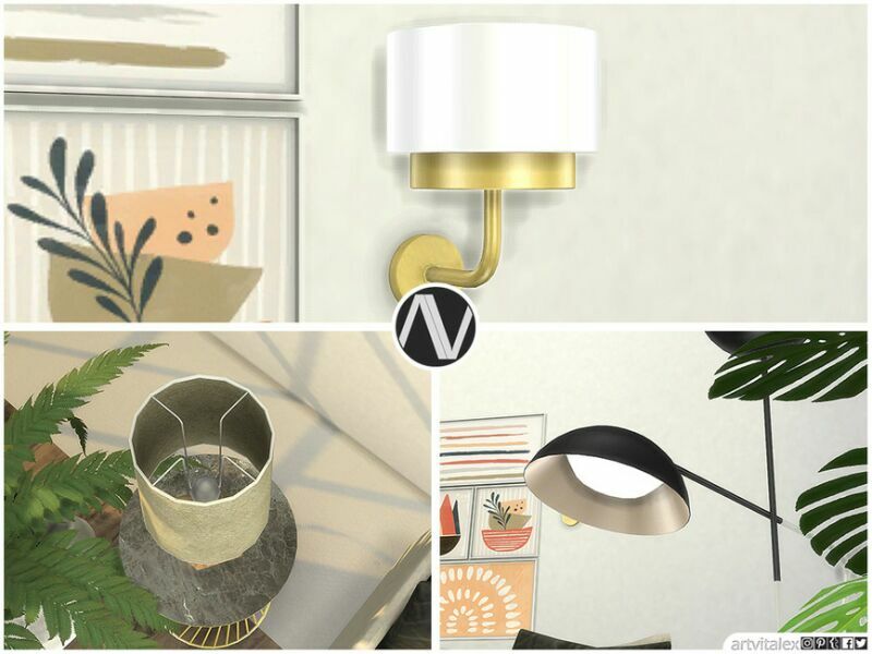 Chandler Lightings By Artvitalex 4 sims 4 cc chandler lightings by artvitalex 3