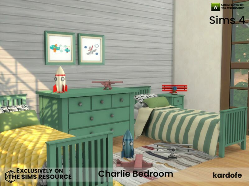 Charlie Bedroom By Kardofe 2 sims 4 cc charlie bedroom by kardofe 6