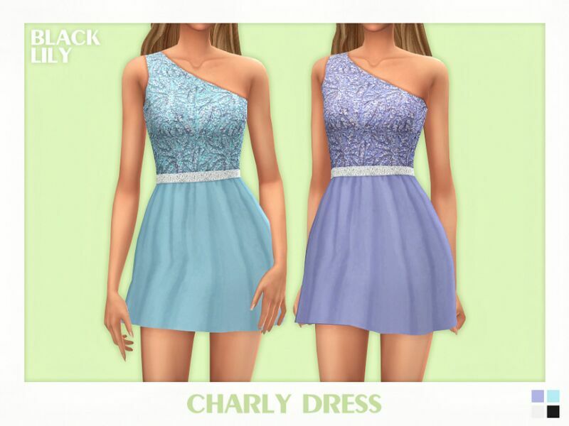 Charly Dress 1 Charly Dress Sims 4 CC
