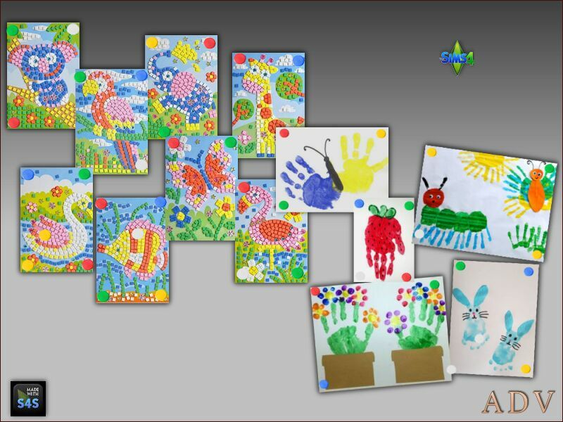 Children Paintings 10 sims 4 cc children paintings 4