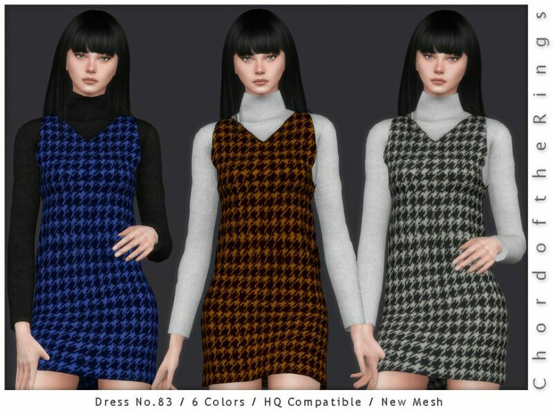 Chordoftherings Dress NO.83 By Chordoftherings 1 Chordoftherings Dress NO.83 By Chordoftherings Sims 4 CC